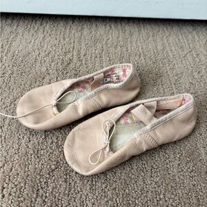 Kids Ballet Flats in Light Pink - Soft Leather Slip-On